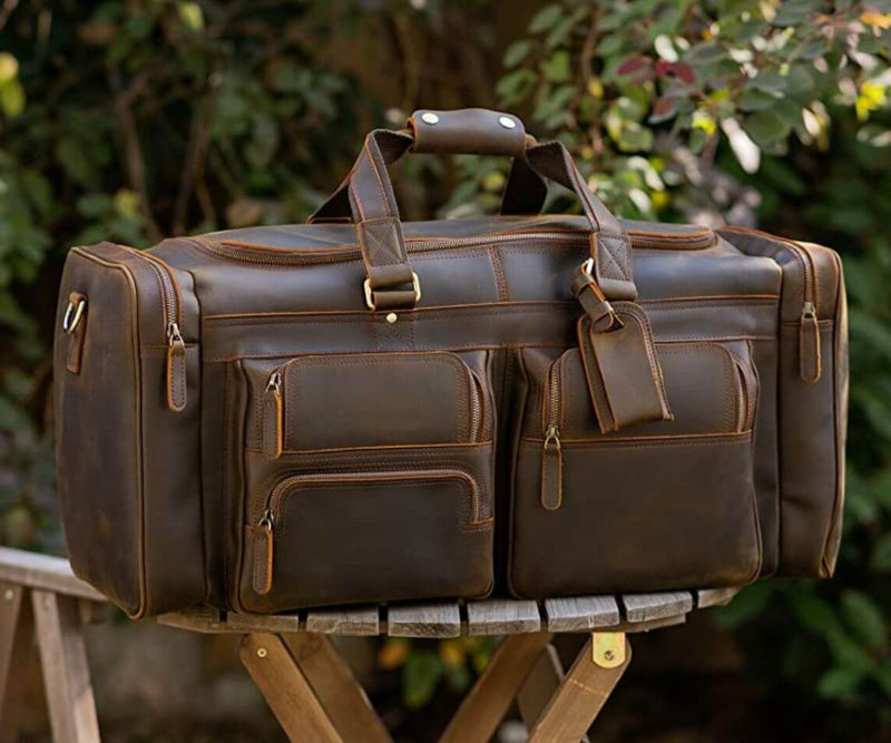 Elevate your travel with our collection of designer duffle bags, where style meets function for your remarkable journeys.