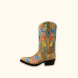 Side view of the Flutterfly Ladies Western Boots