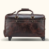 Elevate your travel experience with a leather rolling duffle bag, combining luxury and convenience in one sophisticated package.