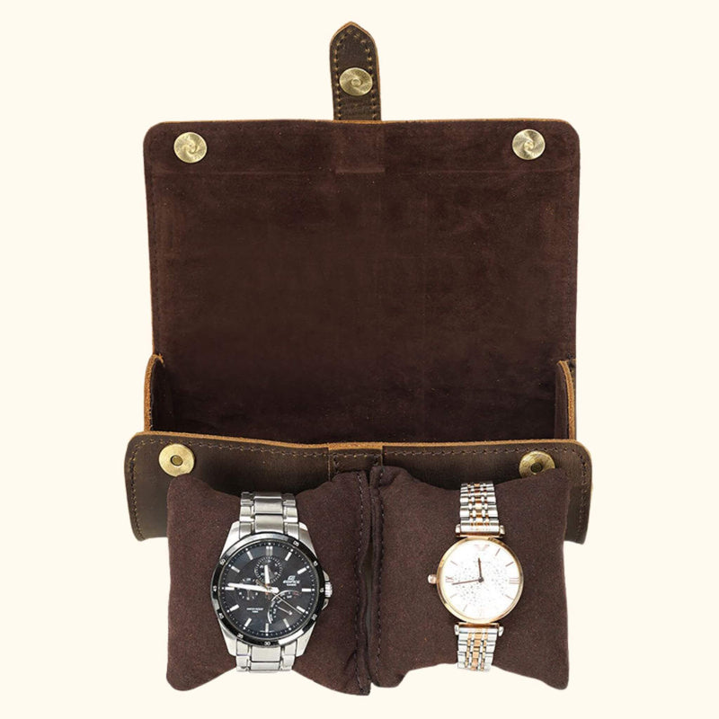 Timekeeper's Haven - Leather Watch Case