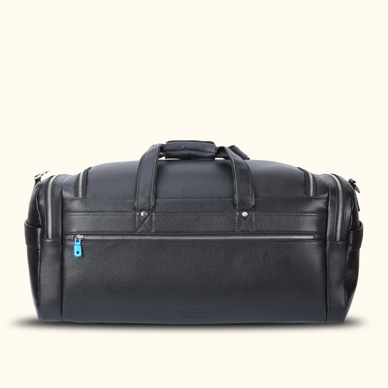 Upgrade your travel essentials with a men's leather duffle bag, blending class and convenience for your journeys.