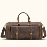 Effortlessly stylish men's travel duffle bag, the ideal companion for your journeys near and far.