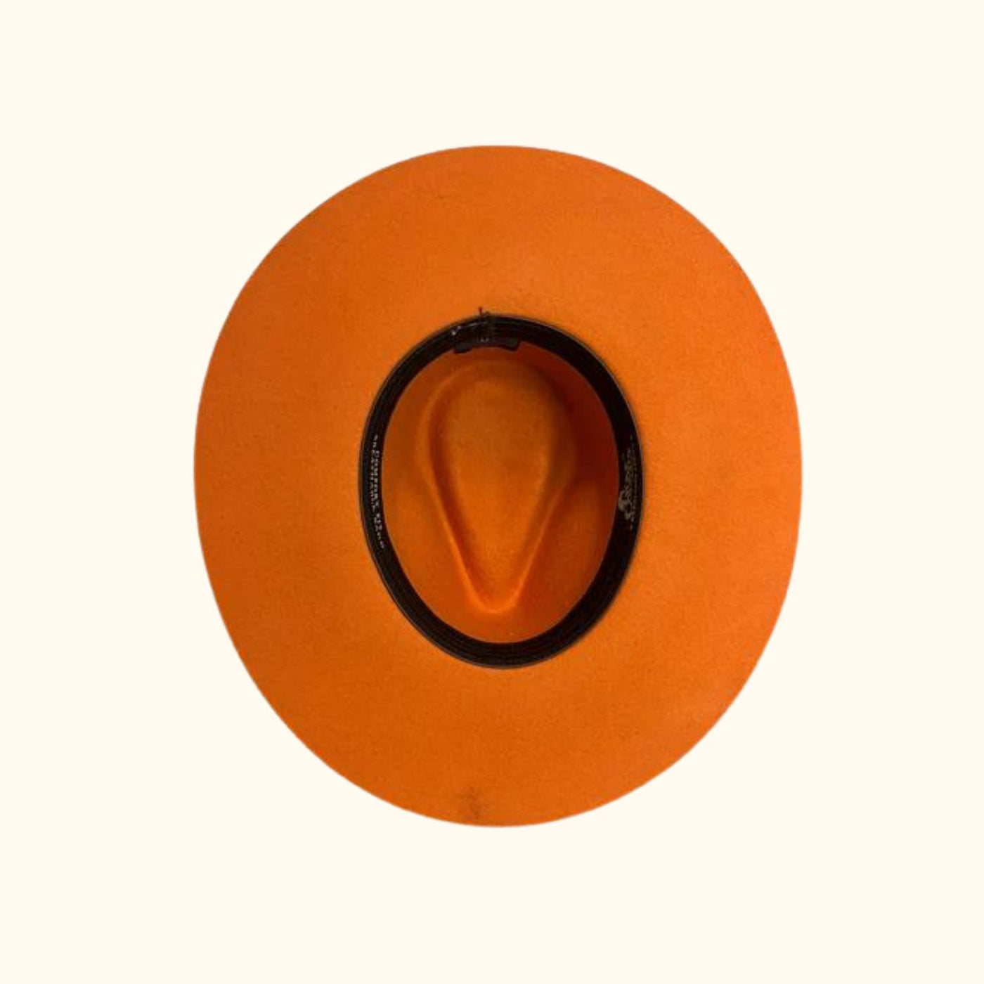 Vibrant Orange Cowboy Felt Hat Western Cowboy Burnt Orange Suede Hat - Americana – Camelia  main image 4