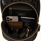 The Obsidian – Genuine Alligator Sling Bag