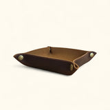 The Sheriff's Dark Brown Leather Tray