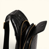 The Obsidian – Genuine Alligator Sling Bag