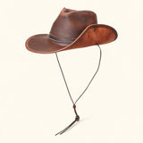 The Outrider - Western Leather Aussie Hat