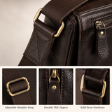 The Dustwalker Full-Grain Leather Messenger Bag