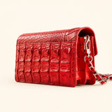 The Scarlet Croc Chain Bag