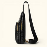 The Obsidian – Genuine Alligator Sling Bag