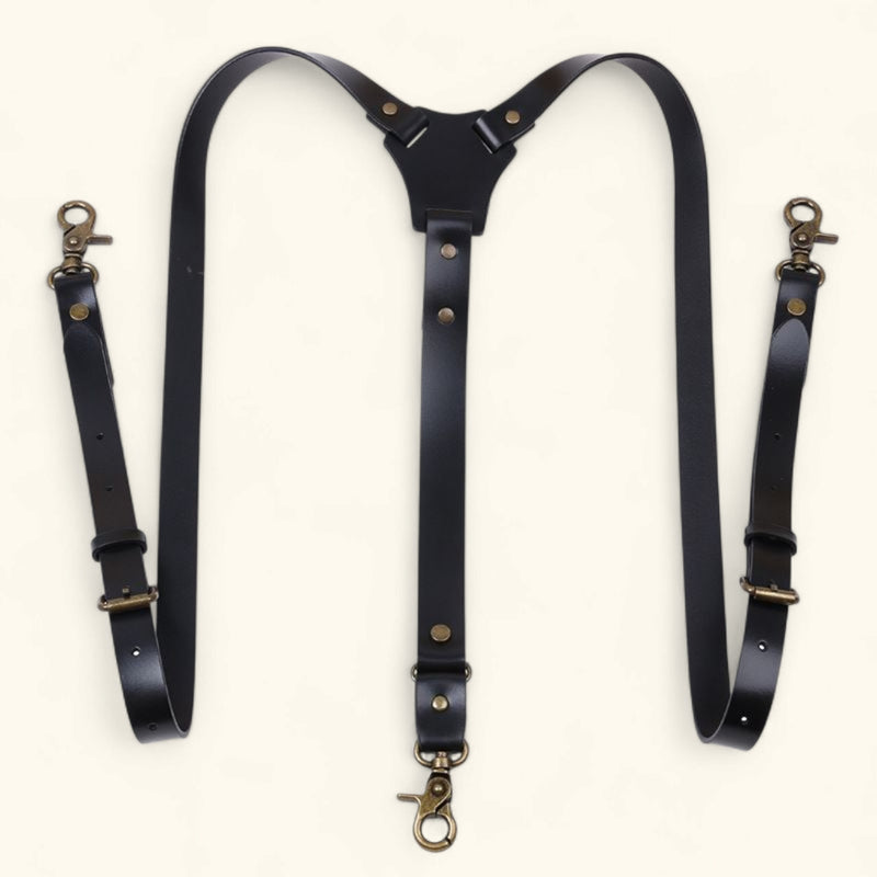 The Trailblazer - Leather Men's Suspenders