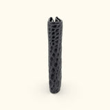 Slim crocodile bifold wallet side profile showing its compact folded construction