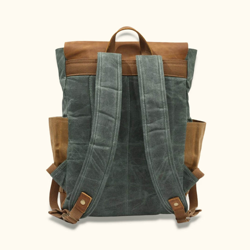 Vintage Canvas Laptop Backpack - Embrace the timeless charm and functionality of this classic backpack, specially designed to protect and carry your laptop and essentials in vintage style.