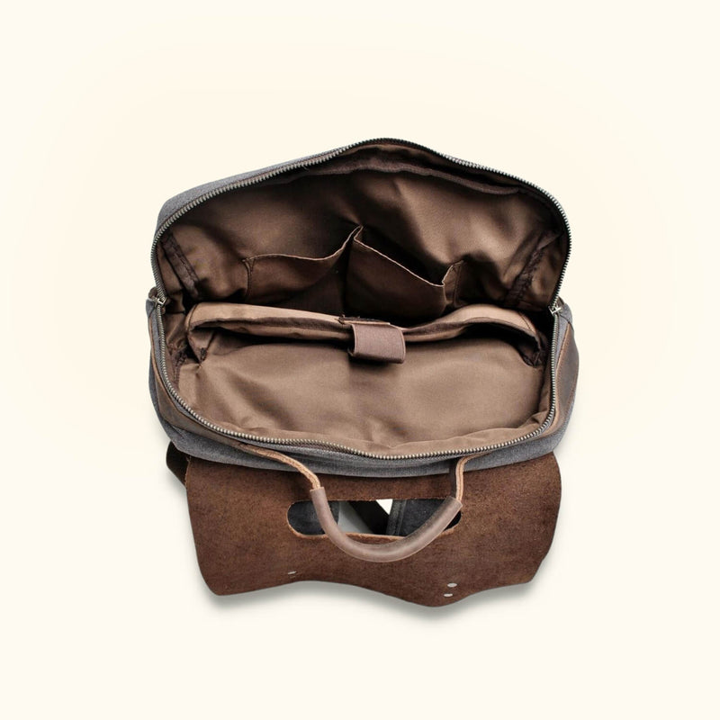 Waxed Canvas Backpack - Experience the perfect fusion of durability and style with this versatile backpack, designed to withstand the elements while adding a touch of rugged charm to your adventures.