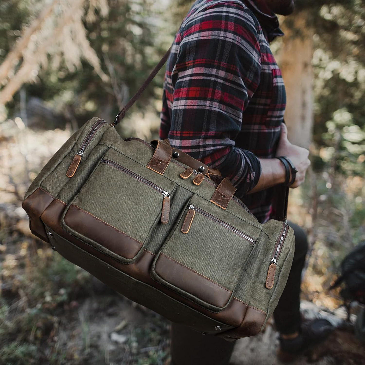 canvas weekend travel duffel bag The Weekender