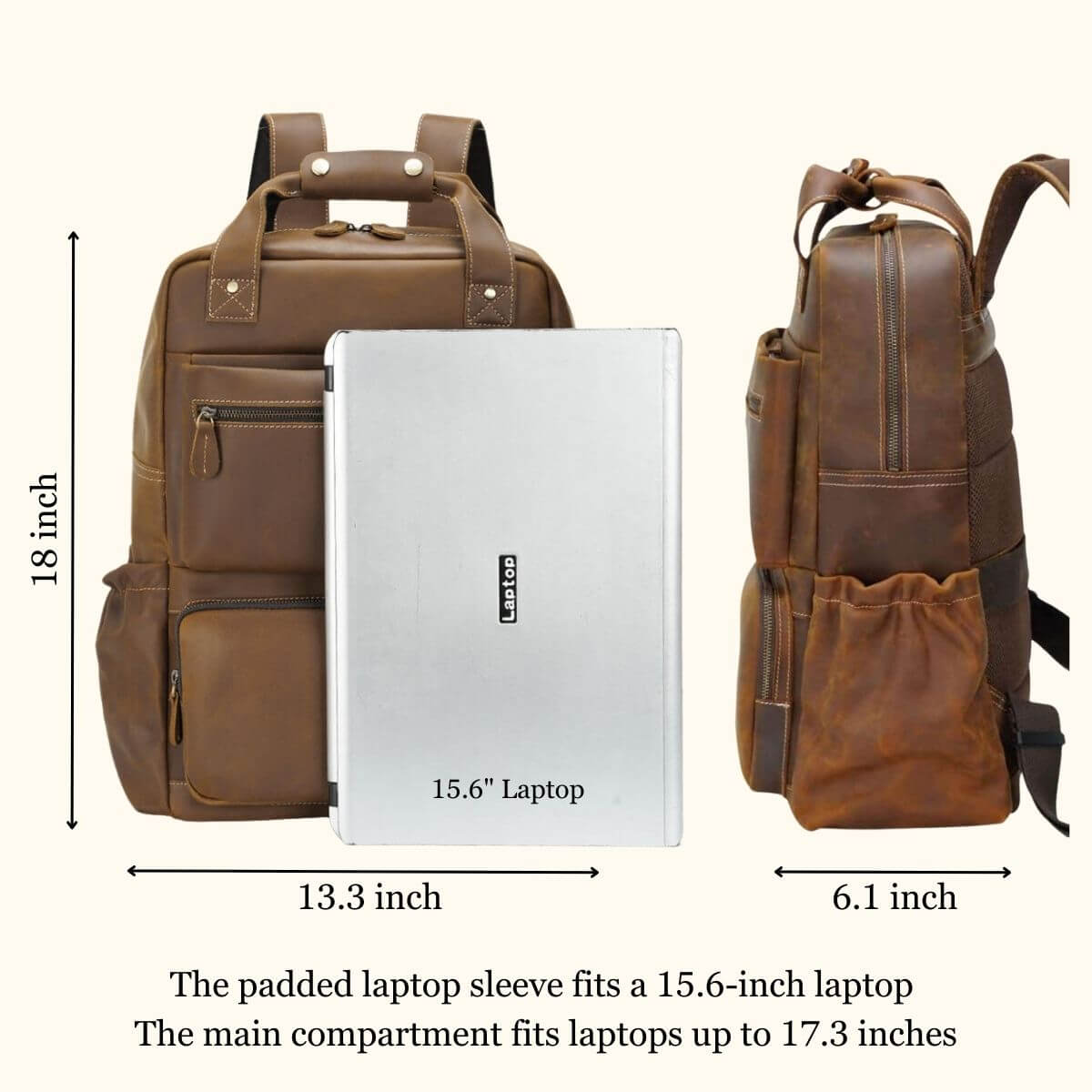 The Southern Cross – Handmade Adventure Backpack – Western Leather