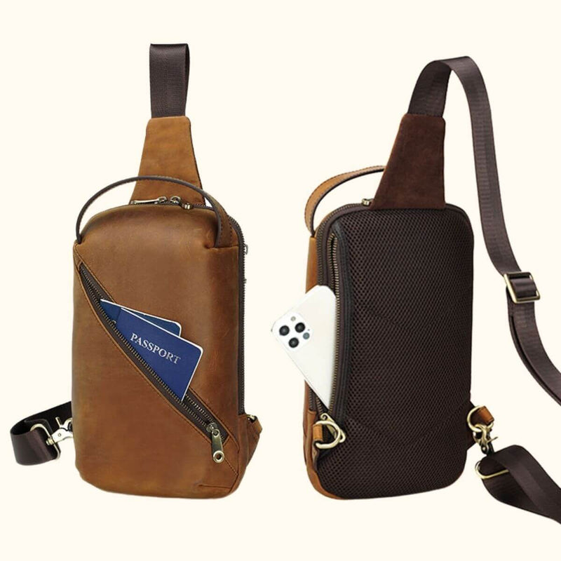 Western Leather Goods The Bourbon Leather Sling Bag