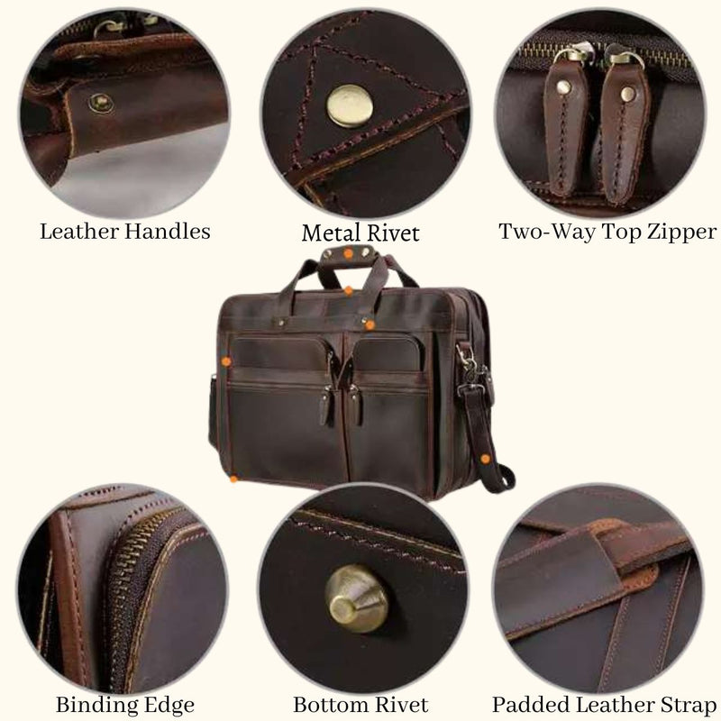 Beast of Burden – Western Large Leather Briefcase