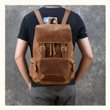 The Setting Sun - Brown Unisex Backpack