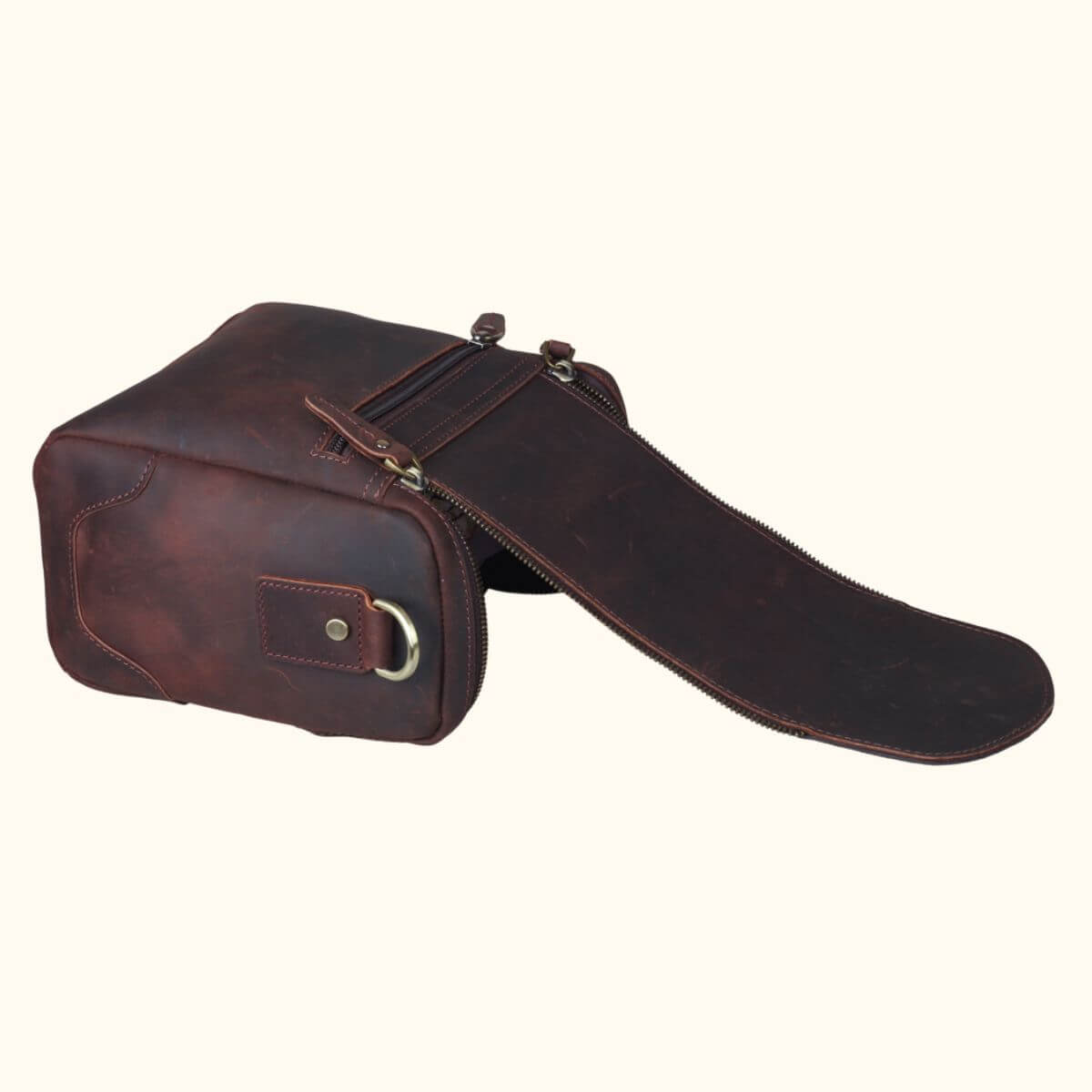 The Snapshot – Vintage Leather Camera Bag – Western Leather Goods