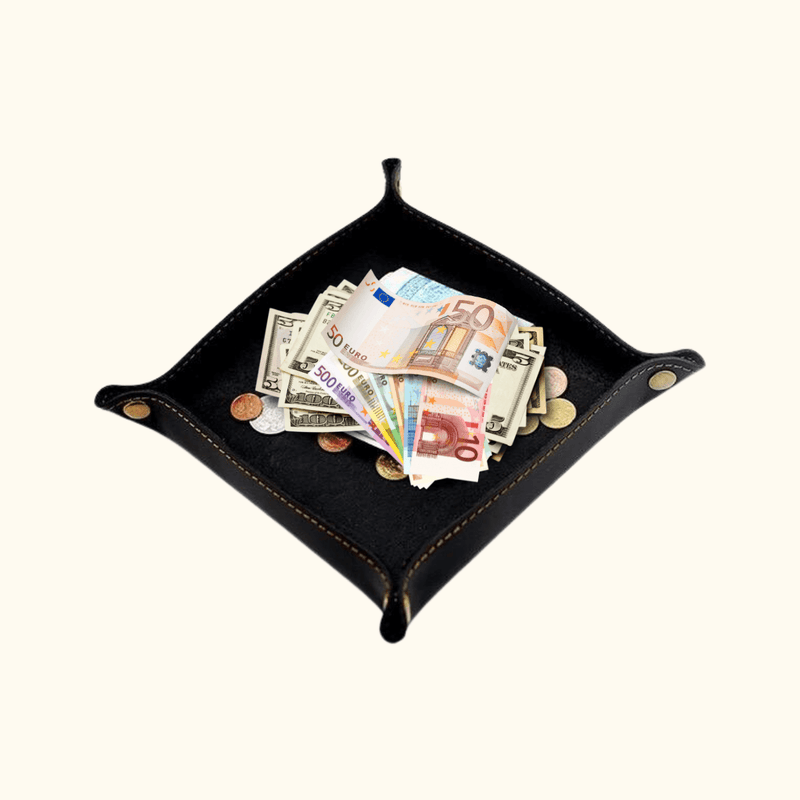 The Sheriff's Dark Brown Leather Tray