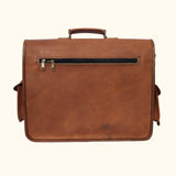 The Old Town - Vintage Leather Saddle Bag Briefcase