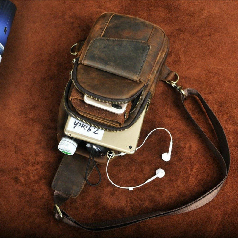 The Gun Slinger Leather Crossbody Bag