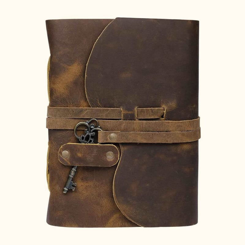 The Shooting Star  - Vintage Buffalo Leather Diary