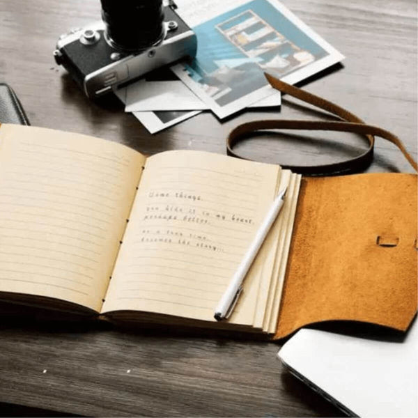 The Planner - Handmade Vintage Leather Notebook