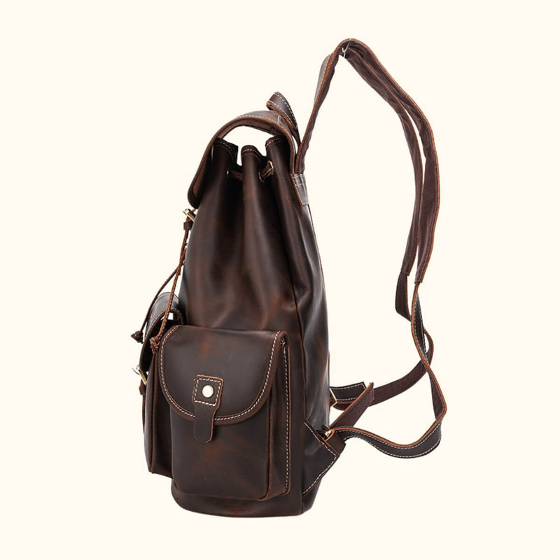 The Worn Whip – Genuine Leather Rucksack