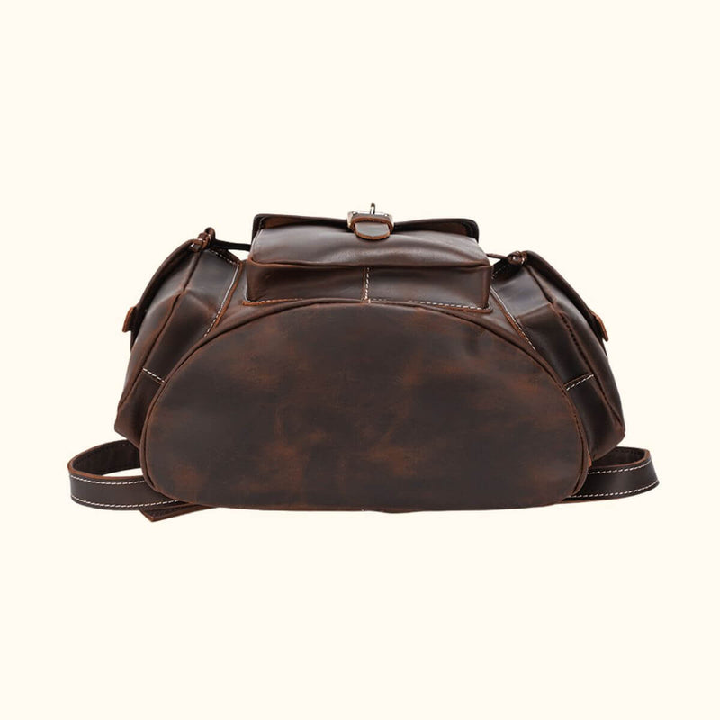 The Worn Whip – Genuine Leather Rucksack