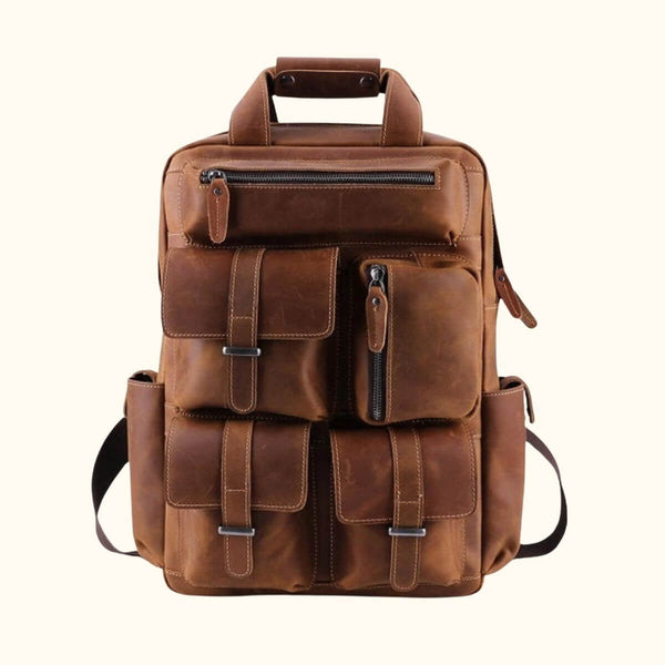 The Big Cohona - Vintage Leather Rucksack