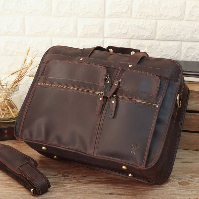 Beast of Burden – Western Large Leather Briefcase – Western